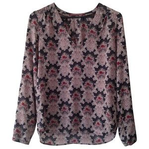 Comptoir Des Cotonniers Silk Print Blouse